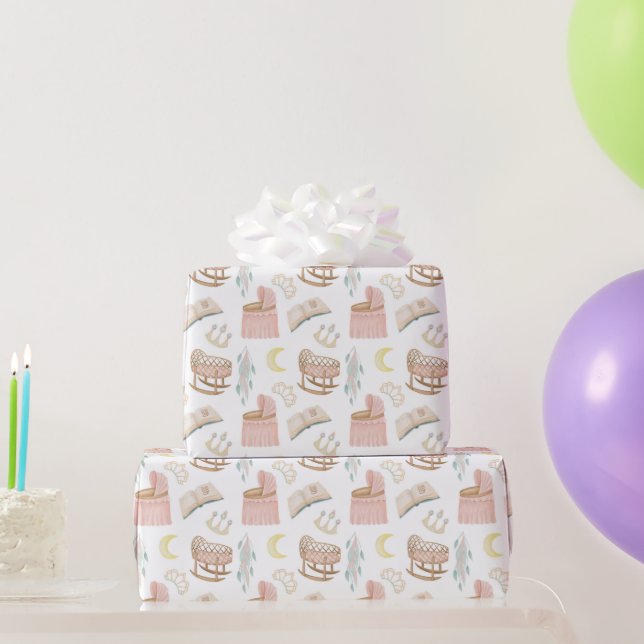 Papier Cadeau Princesse Baby shower Motif (Cadeaux de fête)