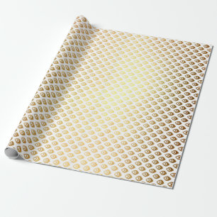 Papier Cadeau Princesse d'or fascinante royale de paon