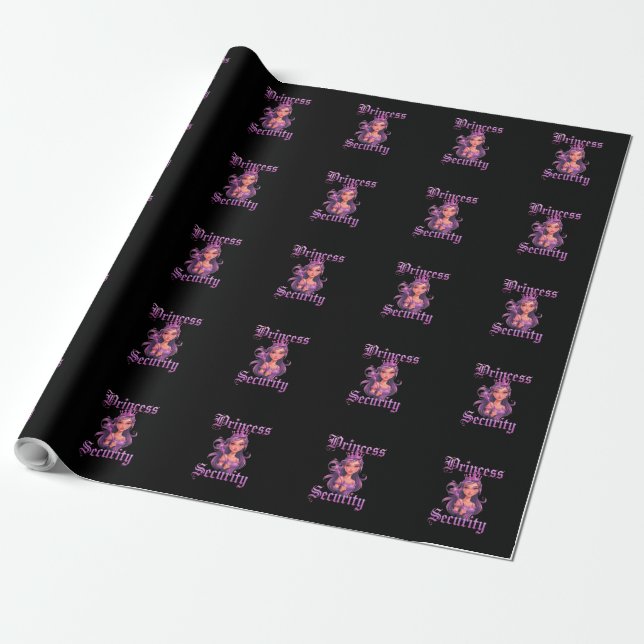 Papier Cadeau Princesse Sécurité : Gardez votre petit Pourcentag (Déroulé)