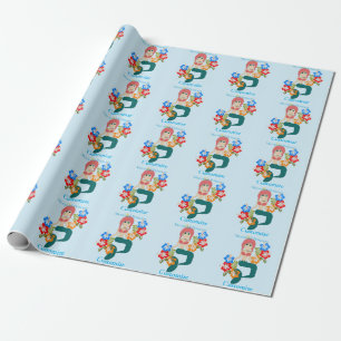 Papier Cadeau Princesse sirène rousse Thunder_Cove