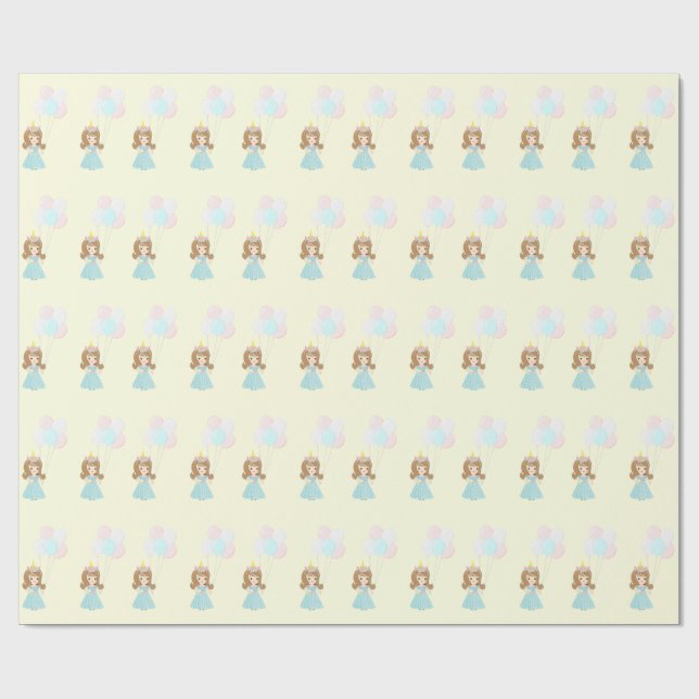 Papier Cadeau Princesse Unicorn (Plat)