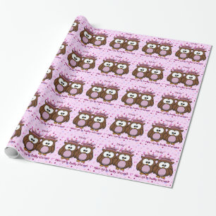 Papier Cadeau princesses jumelles de hibou