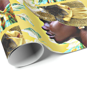 Papier Cadeau Printemps à Paris 1925 Portrait de chapeau cloche