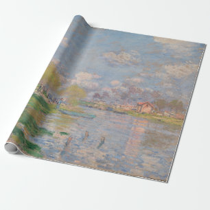 Papier Cadeau Printemps sur la Seine par Monet Impressionniste