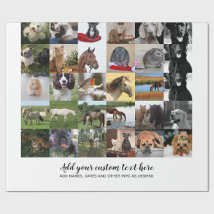 Papier Cadeau Prix les plus bas ! 35 x Collage de photos et text