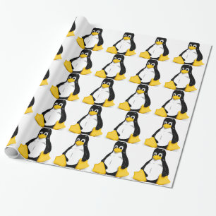 Papier Cadeau Produits de Linux Tux