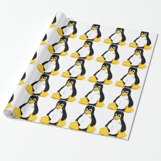 Papier Cadeau Produits de Linux Tux