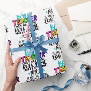 Papier Cadeau Professeur De Bande Seulement Parce Que Multi-Tâch
