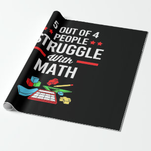 Papier Cadeau Professeur De Mathématiques 5 Sur 4 Personnes