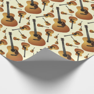 Papier Cadeau Professeur de musique de guitare acoustique