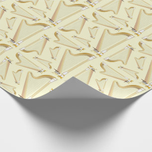 Papier Cadeau Professeur de musique musicale de Harp