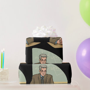 Papier Cadeau Professeur Universitaire Homme Éducateur Enseignan