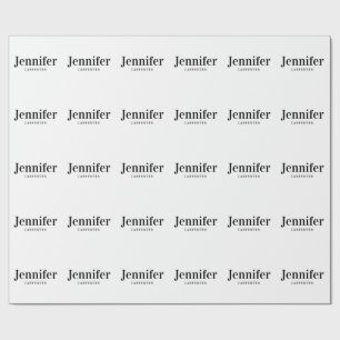 Papier Cadeau Professionnel élégant moderne minimaliste ajoutez 