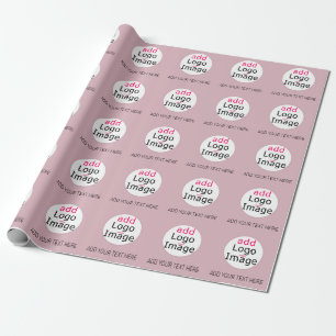 Papier Cadeau Professionnel Personnalisé Dusté Rose Hue