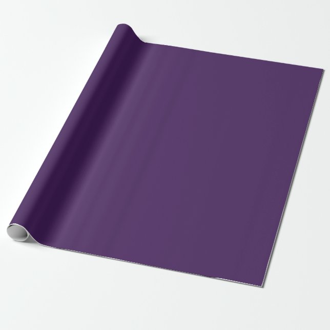 Papier Cadeau Profond Violet Lavande Pop De Couleur (Déroulé)