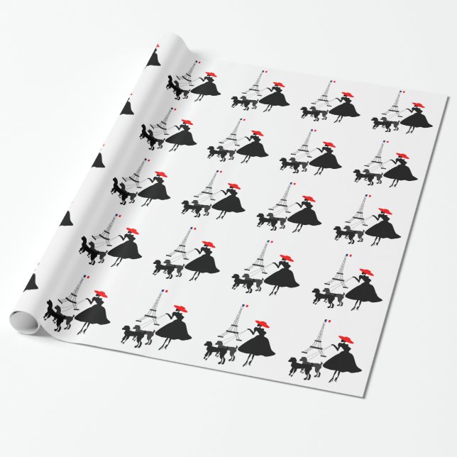 Papier Cadeau Promenade avec des chiens (Déroulé)