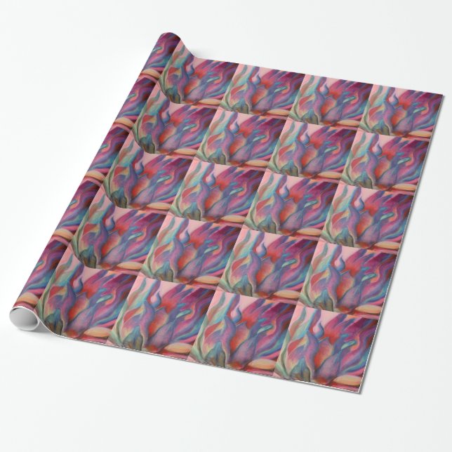 Papier Cadeau Protea Imaginaire (Déroulé)