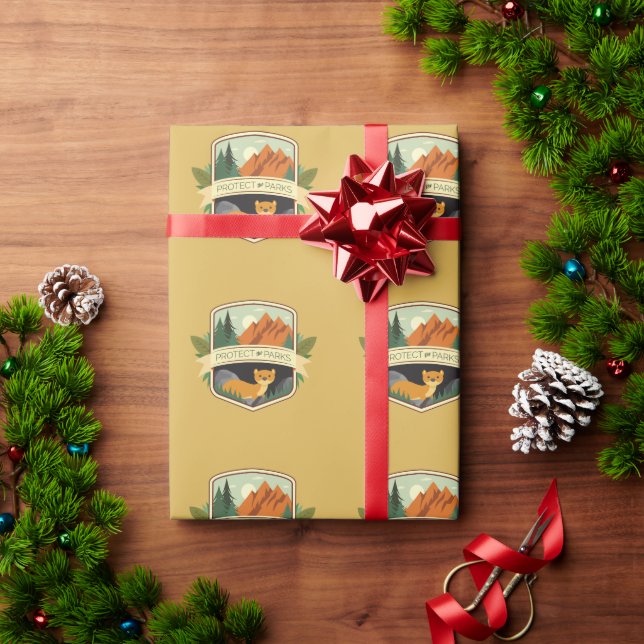 Papier Cadeau Protéger le patrimoine des parcs (Cadeau de vacances)