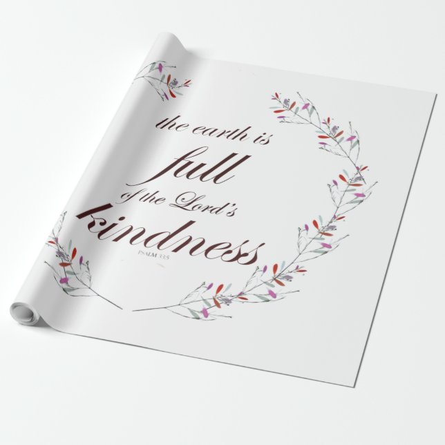 Papier Cadeau Psaume 33 (Déroulé)