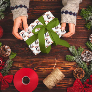 Papier Cadeau Puffin de Noël