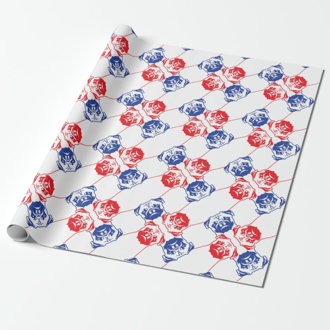 Papier Cadeau Pug en français (Déroulé)