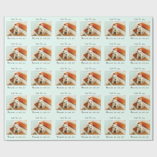 Papier Cadeau Puisque vous êtes vous, chiot de Westie sur