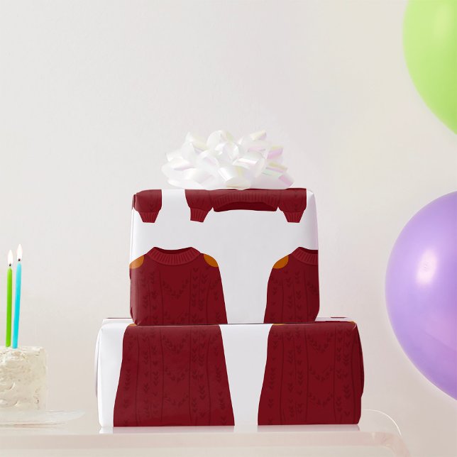 Papier Cadeau Pull tricoté (Créateur téléchargé)