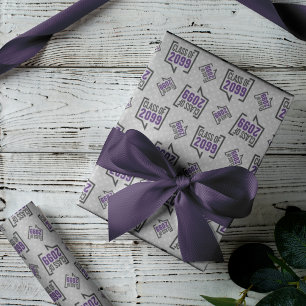 Papier Cadeau Purple Classe Année Voix bulle