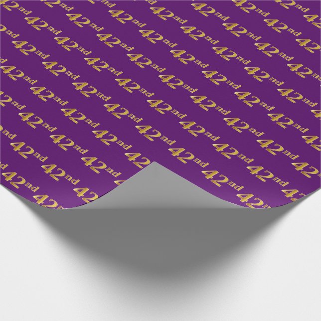Papier Cadeau Purple, Faux Gold 42e (Quarante-Seconde) (Coin)
