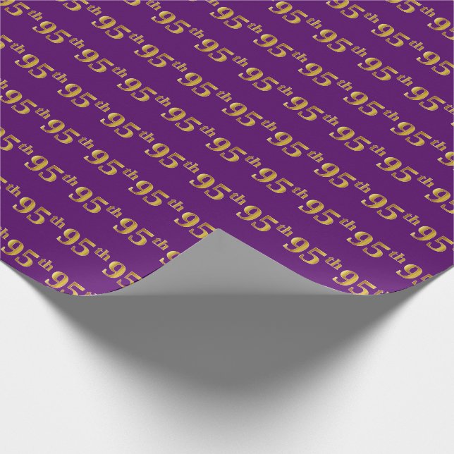 Papier Cadeau Purple, Faux Gold 95e (Quatre-vingt-quinze) (Coin)