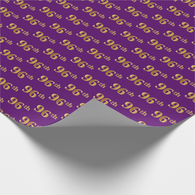 Papier Cadeau Purple, Faux Gold 96e (Quatre-vingt-seizième) (Coin)