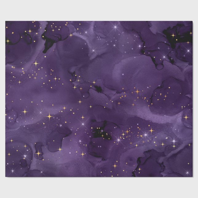Papier Cadeau Purple Galaxy Series Design 8 (Couture)