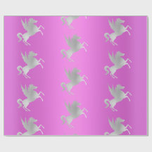 PURPLE SILVER UNICORN ANNIVERSAIRE MARIAGE WRAP