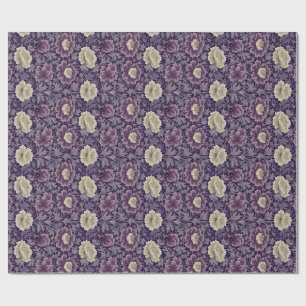 Papier Cadeau Purple William Morris Style Floral