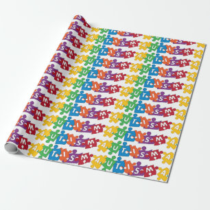 Papier Cadeau Puzzle de l'autisme