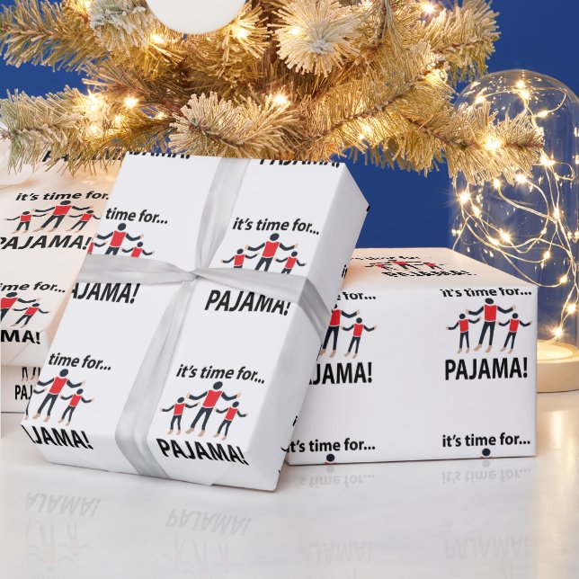Papier Cadeau Pyjama Il est temps pour Pyjama (Vacances)