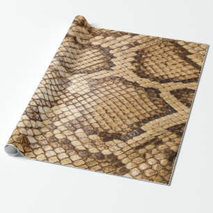 Papier Cadeau Python réticulé skinpython, peau, serpent, réticul