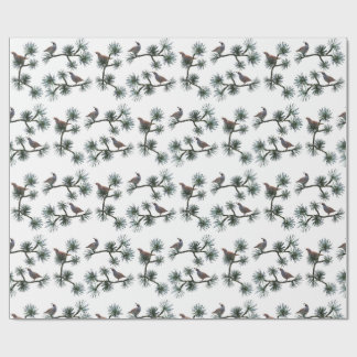 Papier Cadeau Quail Pine Wrapping Paper