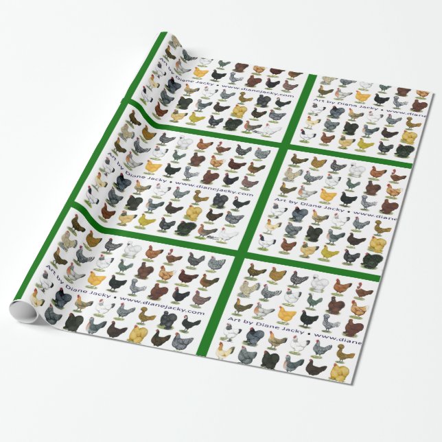 Papier Cadeau Quarante-huit Hen Promo (Déroulé)