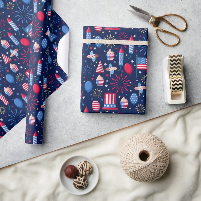 Papier Cadeau Quatre Juillet (Artisanat)