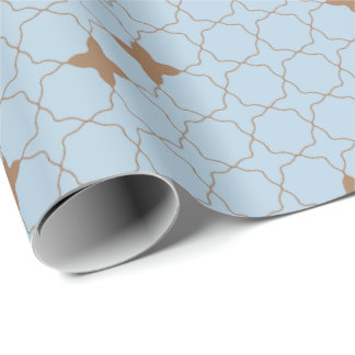 Papier Cadeau Quatrefoil Geometric Pattern Wrapping Paper