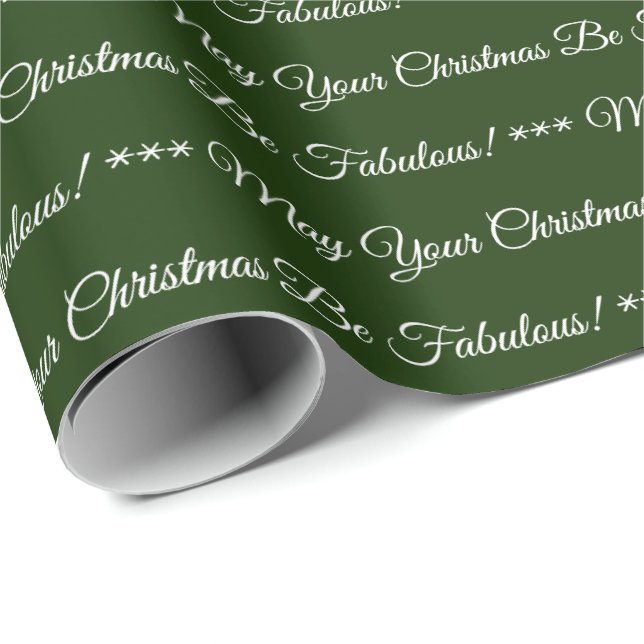 Papier Cadeau Que Votre Noël Soit Fabuleux (Coin rond)