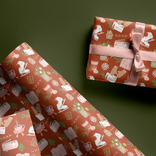 Papier Cadeau Quelques-unes de mes choses de Noël préférées 