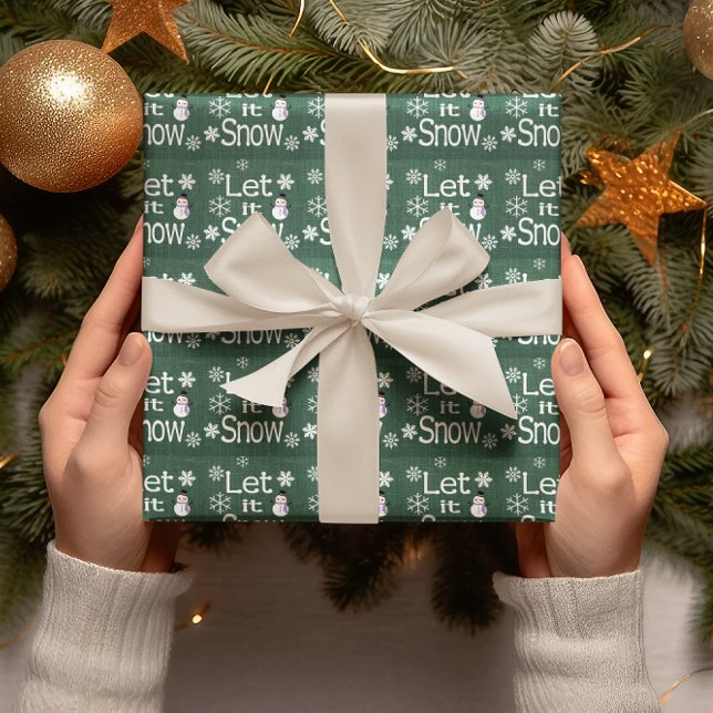 Papier Cadeau Qu'il neige (Créateur téléchargé)