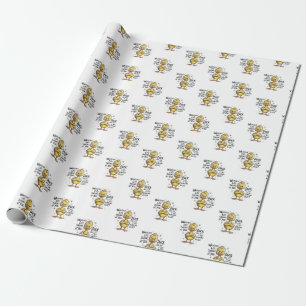 Papier Cadeau Quoi que la vie vous lance Canard Citation drôle 