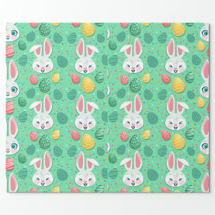 Papier Cadeau Rabbits d'Easter
