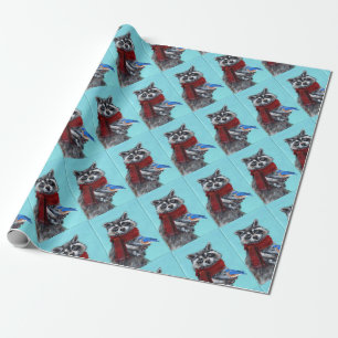 Papier Cadeau Raccoon d'hiver de Bluebird
