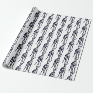 Papier Cadeau race Greyhound anglaise