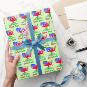 Papier Cadeau Racines galloises américaines