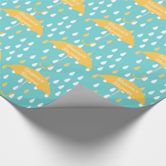 Papier Cadeau Raindrops papier d'enveloppement de douche personn (Coin)